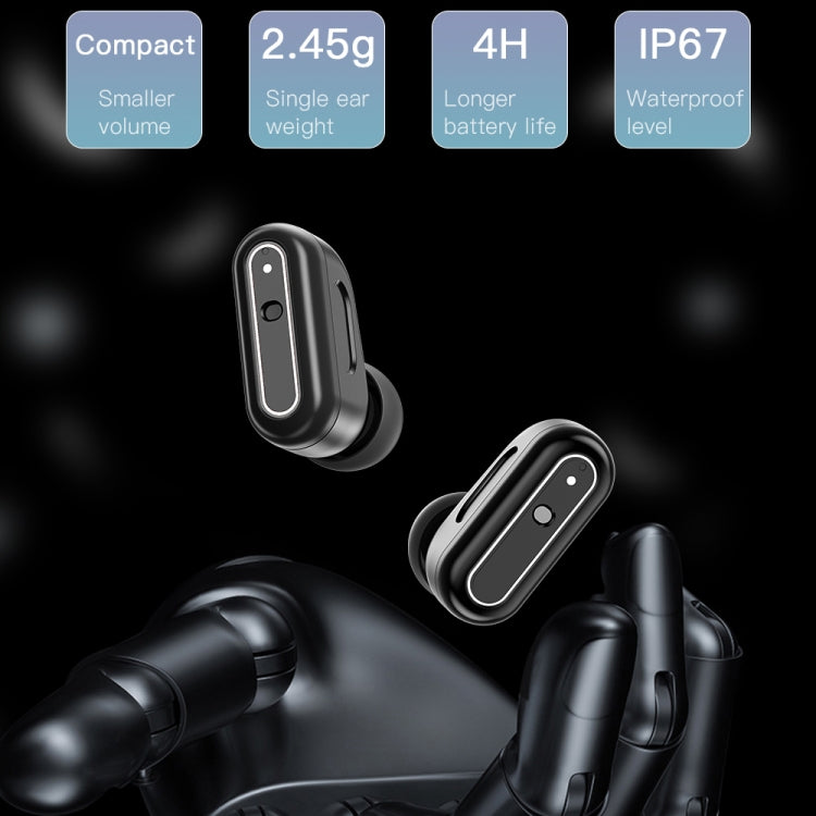 X9 1.85 inch Square Screen 2 in 1 Bluetooth Earphone Smart Watch(Gold Pink) - Smart Watches by PMC TechLife | Online Shopping South Africa | PMC TechLife | Buy Now Pay Later Mobicred