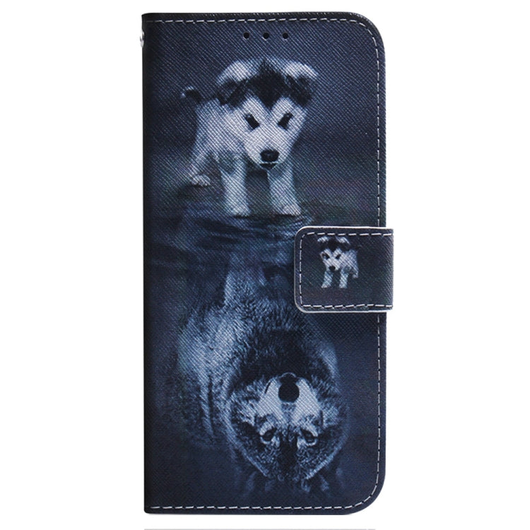 For Samsung Galaxy S25 5G Coloured Drawing Flip Leather Phone Case(Wolf and Dog) - Galaxy S25 5G Cases by PMC Jewellery | Online Shopping South Africa | PMC Jewellery | Buy Now Pay Later Mobicred