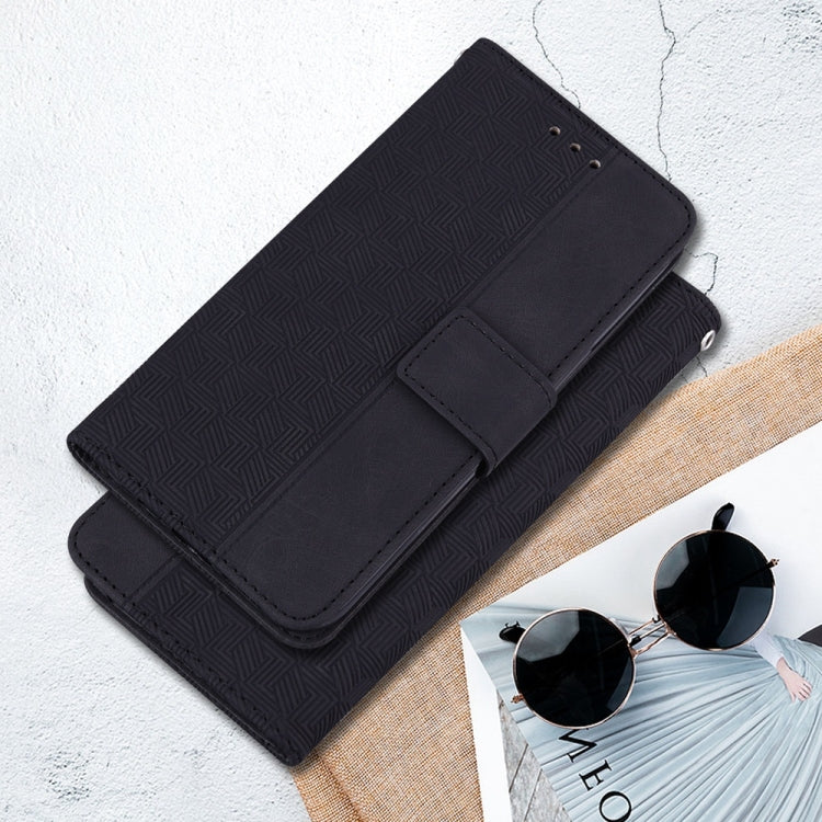 For Samsung Galaxy S25 Ultra 5G Geometric Embossed Leather Phone Case(Black) - Galaxy S25 Ultra 5G Cases by PMC Jewellery | Online Shopping South Africa | PMC Jewellery | Buy Now Pay Later Mobicred