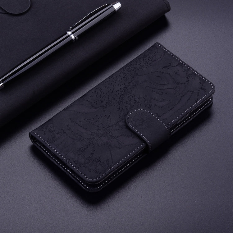 For Samsung Galaxy S25 5G Tiger Embossing Pattern Flip Leather Phone Case(Black) - free shipping - PMC Jewellery - Order now!