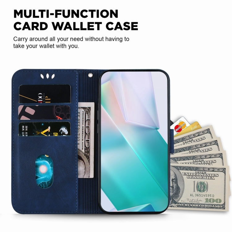 For Samsung Galaxy S25 Ultra 5G Little Tiger Embossed Leather Phone Case(Dark Blue) - free shipping - PMC Jewellery - Order now!