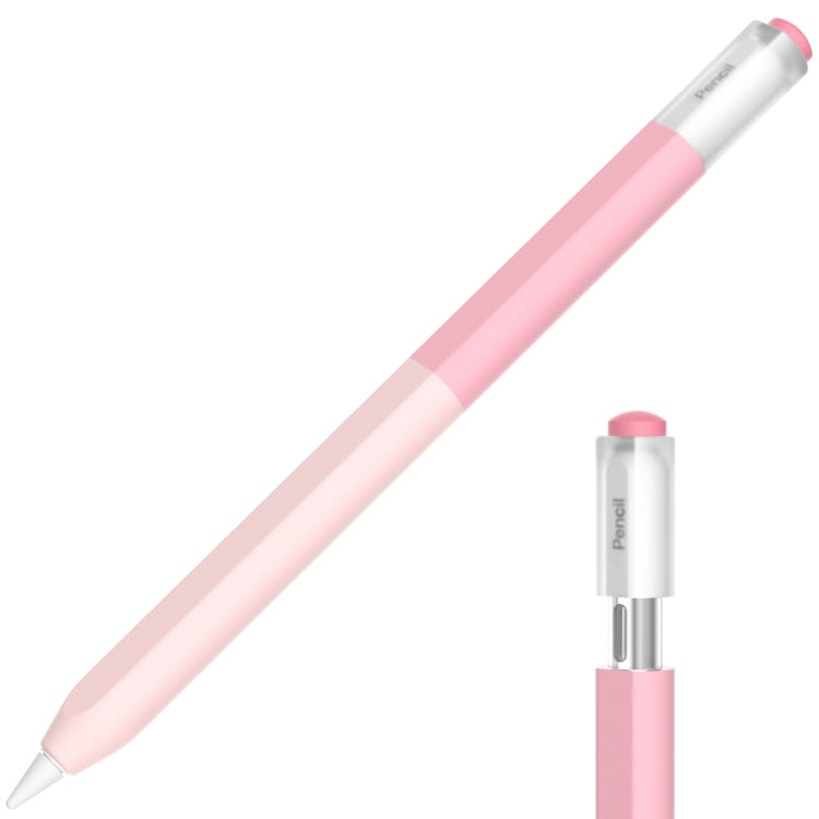 For Apple Pencil USB-C Gradient Silicone Stylus Protective Case(Pink) - Pencil Accessories by PMC Jewellery | Online Shopping South Africa | PMC Jewellery | Buy Now Pay Later Mobicred