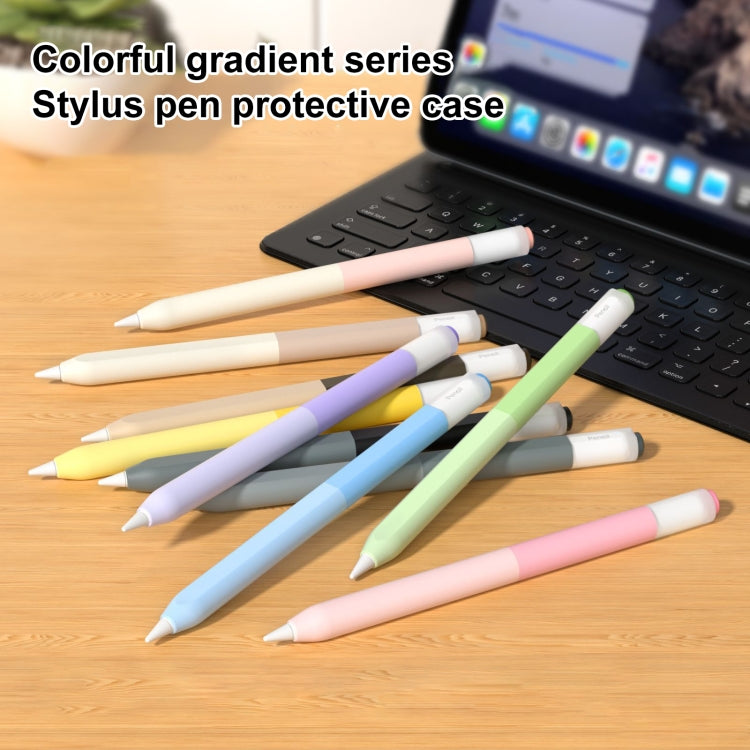 For Apple Pencil USB-C Gradient Silicone Stylus Protective Case(Matcha Green) - Pencil Accessories by PMC Jewellery | Online Shopping South Africa | PMC Jewellery | Buy Now Pay Later Mobicred