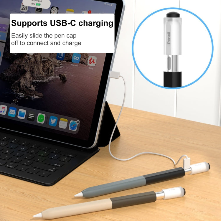 For Apple Pencil USB-C Gradient Silicone Stylus Protective Case(Blue) - Pencil Accessories by PMC Jewellery | Online Shopping South Africa | PMC Jewellery | Buy Now Pay Later Mobicred