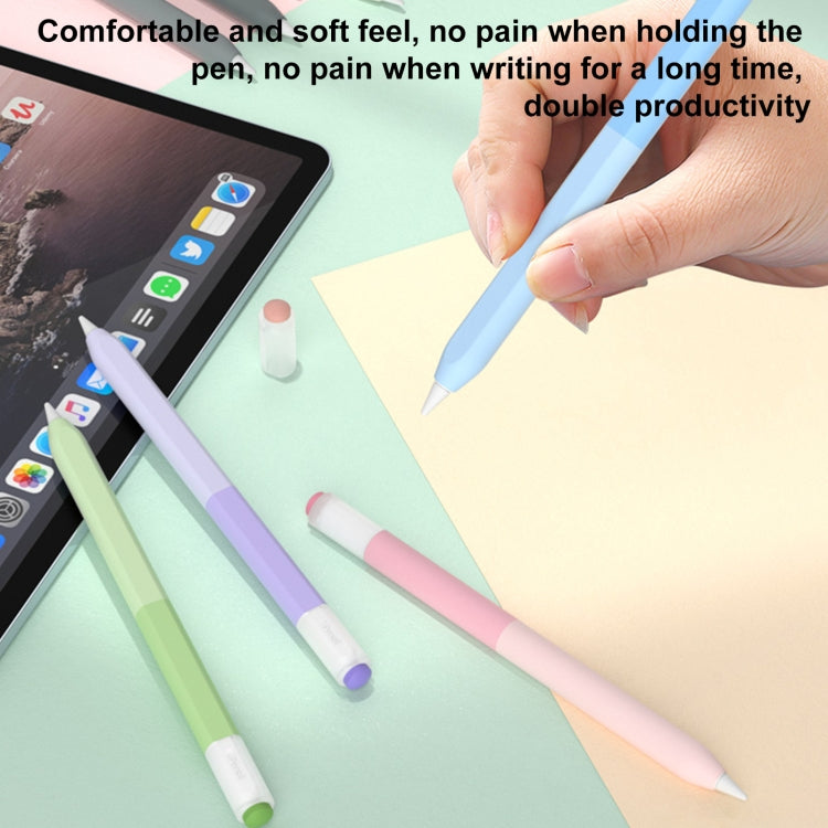 For Apple Pencil USB-C Gradient Silicone Stylus Protective Case(Blue) - Pencil Accessories by PMC Jewellery | Online Shopping South Africa | PMC Jewellery | Buy Now Pay Later Mobicred