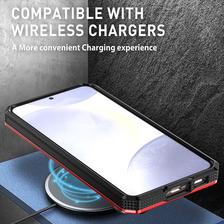 For Samsung Galaxy S25 5G Armor II Series MagSafe Magnetic Holder Phone Case(Red) - free shipping - PMC Jewellery - Order now!