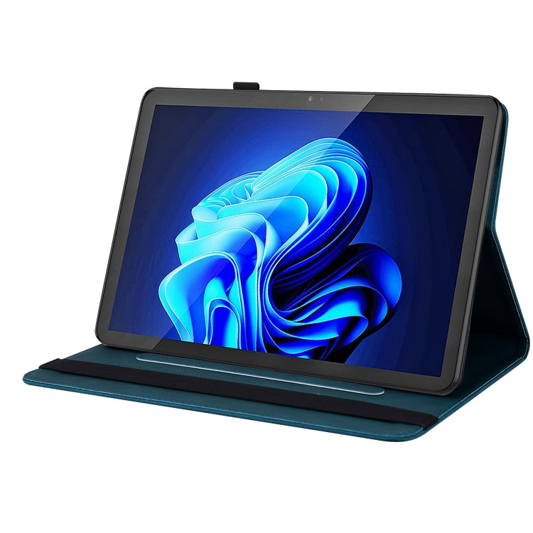 For itel Pad One 10.1 Butterfly Flower Embossed Leather Tablet Case(Blue) - Others by PMC TechLife | Online Shopping South Africa | PMC TechLife | Buy Now Pay Later Mobicred