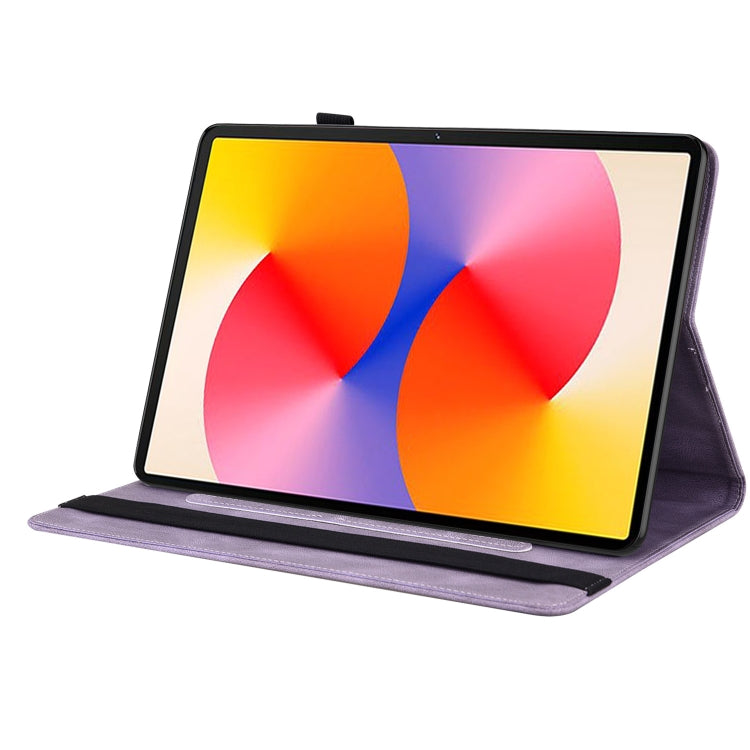 For Huawei MatePad SE 11 2024 Butterfly Flower Embossed Leather Tablet Case(Purple) - free shipping - PMC Jewellery - Order now!