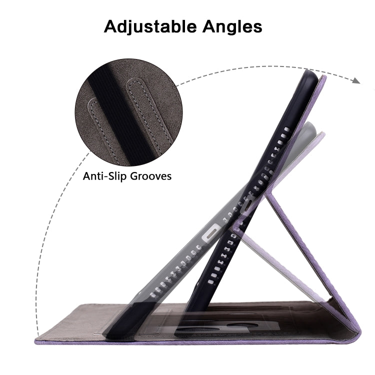 For Huawei MatePad SE 11 2024 Butterfly Rose Embossed Leather Tablet Case(Purple) - Huawei by PMC Jewellery | Online Shopping South Africa | PMC Jewellery | Buy Now Pay Later Mobicred