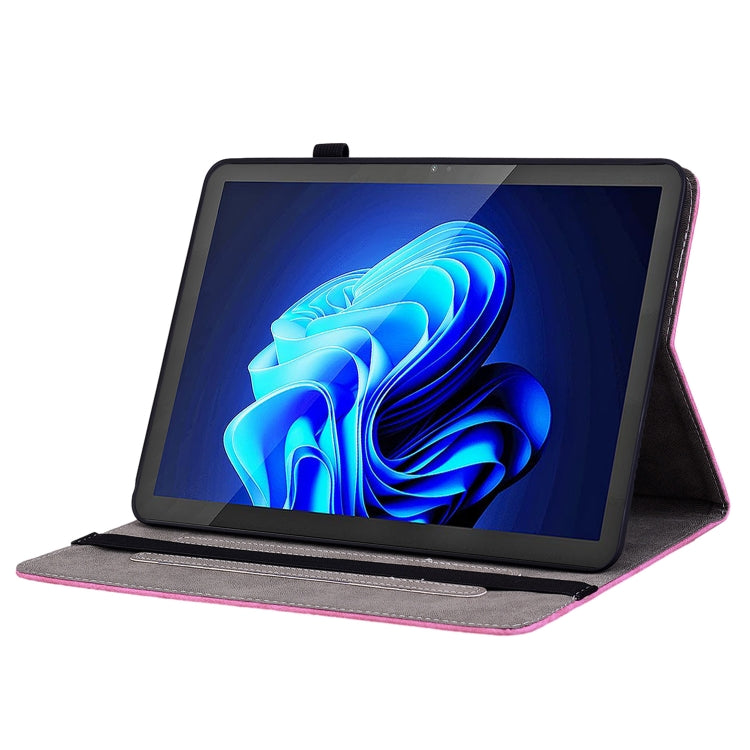 For itel Pad One 10.1 Butterfly Rose Embossed Leather Tablet Case(Rose Red) - Others by PMC TechLife | Online Shopping South Africa | PMC TechLife | Buy Now Pay Later Mobicred