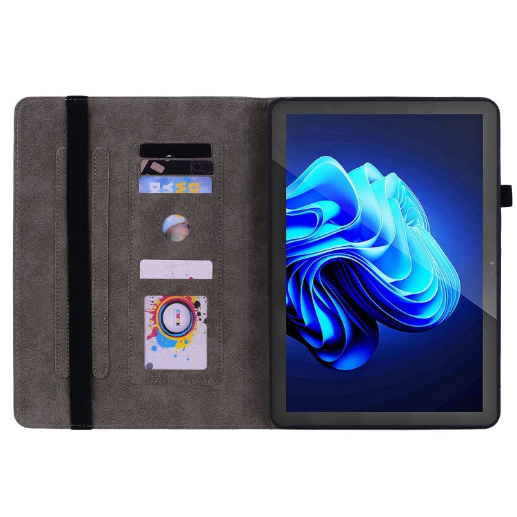 For itel Pad One 10.1 Butterfly Rose Embossed Leather Tablet Case(Green) - Others by PMC TechLife | Online Shopping South Africa | PMC TechLife | Buy Now Pay Later Mobicred