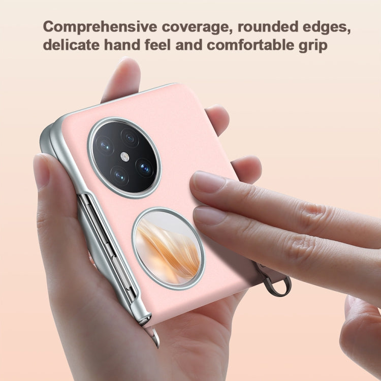 For Huawei nova Flip SULADA Skin Feel Liquid Leather Phone Case with Strap(White) - free shipping - PMC TechLife - Order now!
