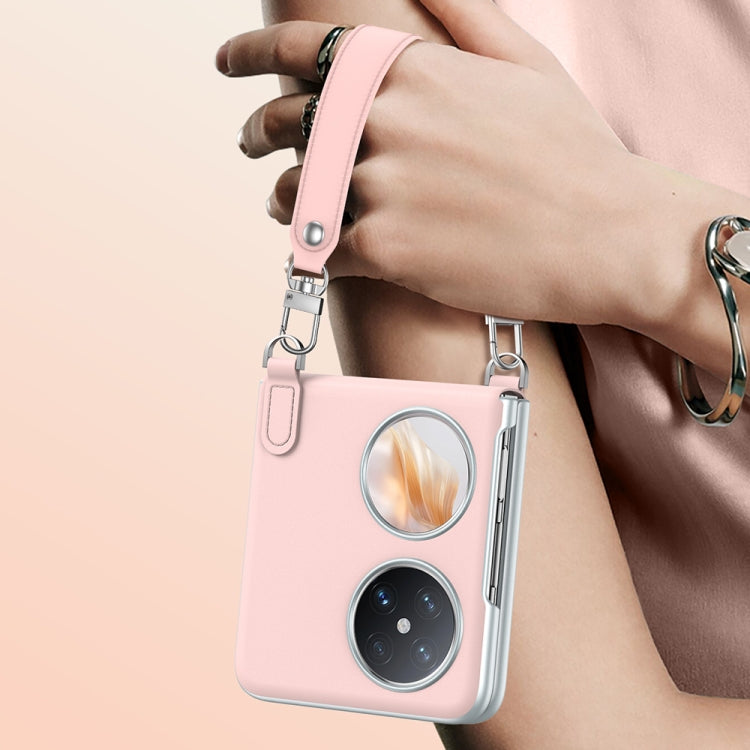 For Huawei Pocket 2 SULADA Skin Feel Liquid Leather Phone Case with Strap(White) - free shipping - PMC TechLife - Order now!