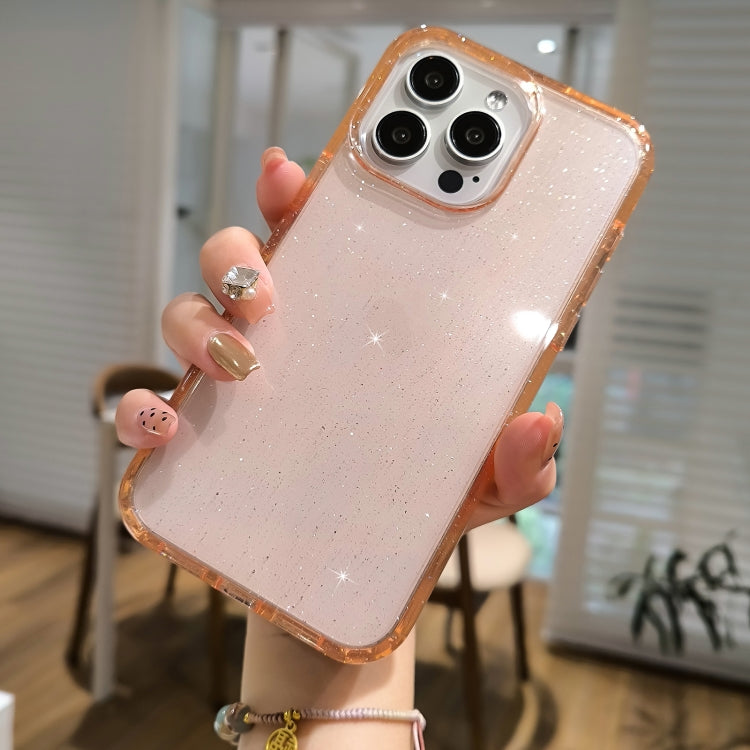 For iPhone 16 Pro Glitter Powder TPU Hybrid PC Phone Case(Black) - free shipping - PMC TechLife - Order now!