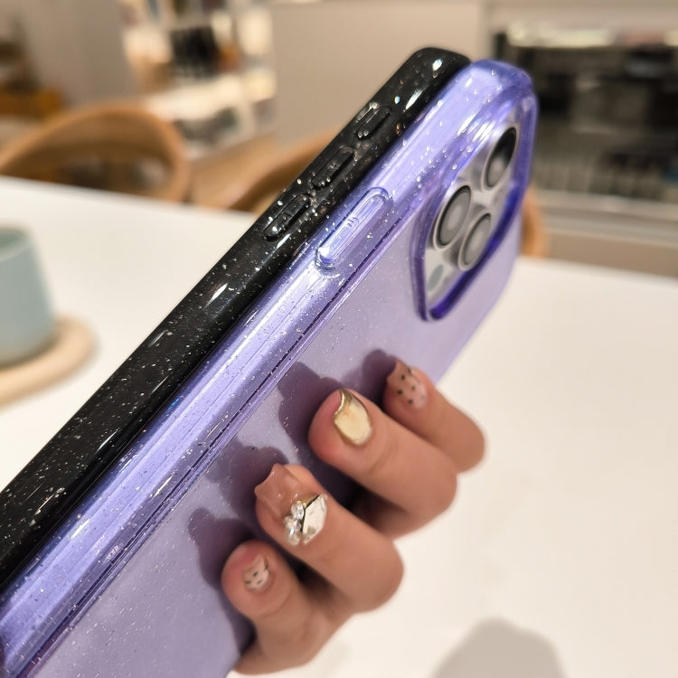 For iPhone 16 Pro Glitter Powder TPU Hybrid PC Phone Case(Translucent) - iPhone 16 Pro Cases by PMC TechLife | Online Shopping South Africa | PMC TechLife | Buy Now Pay Later Mobicred