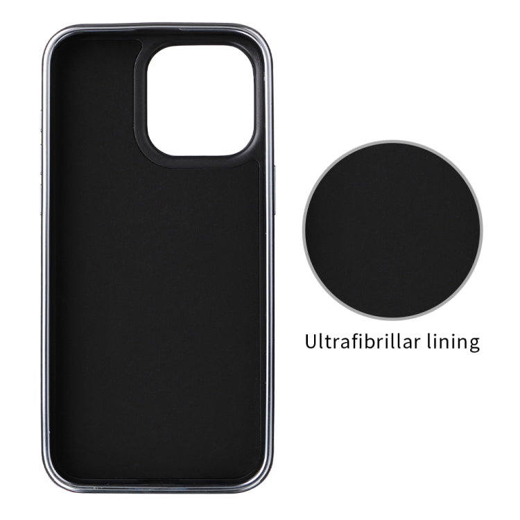For iPhone 16 Pro Max Electroplated Side PU Hybrid TPU MagSafe Phone Case(Black) - iPhone 16 Pro Max Cases by PMC TechLife | Online Shopping South Africa | PMC TechLife | Buy Now Pay Later Mobicred