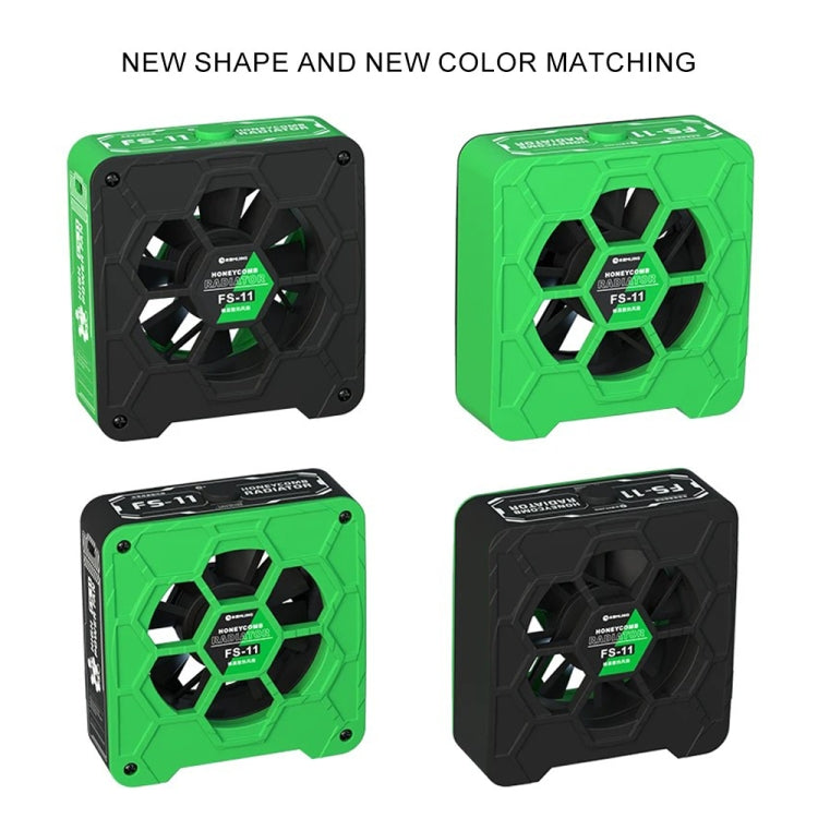 Mijing FS-11 Cooling + UV Curing + Smoke Extraction Honeycomb Radiating Fan(Green) - Others by MIJING | Online Shopping South Africa | PMC TechLife | Buy Now Pay Later Mobicred