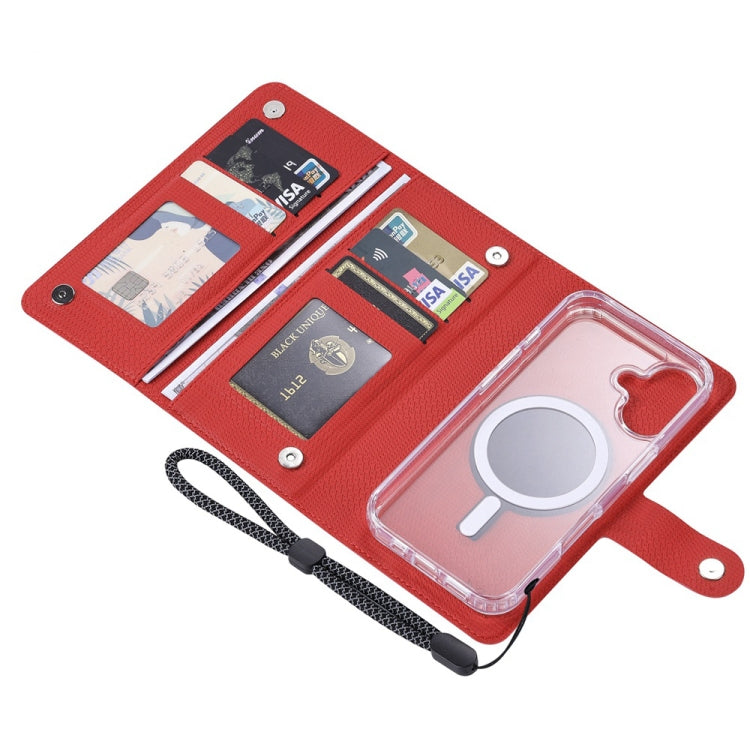 For iPhone 16 Plus ViLi GHA-C Series RFID MagSafe Magnetic Flip Leather Phone Case(Red) - iPhone 16 Plus Cases by ViLi | Online Shopping South Africa | PMC TechLife | Buy Now Pay Later Mobicred