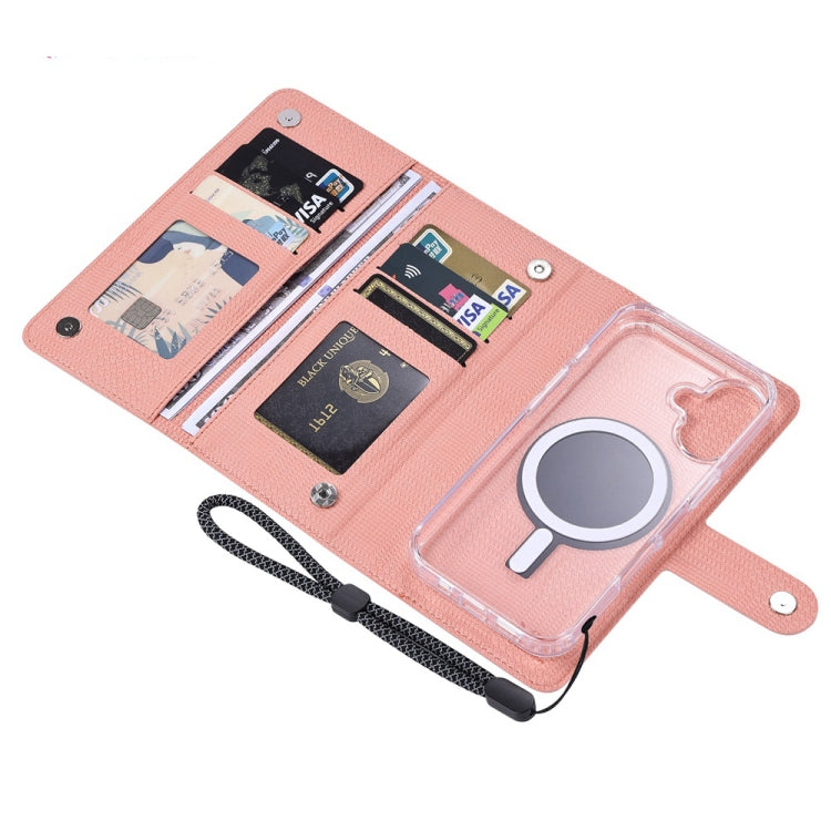 For iPhone 16 Pro ViLi GHA-C Series RFID MagSafe Magnetic Flip Leather Phone Case(Pink) - free shipping - PMC TechLife - Order now!
