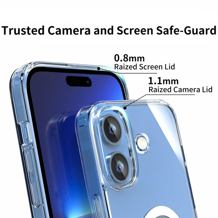 For iPhone 16 ViLi MAG-C Series MagSafe Magnetic PC + TPU Phone Case(Transparent) - iPhone 16 Cases by ViLi | Online Shopping South Africa | PMC TechLife | Buy Now Pay Later Mobicred