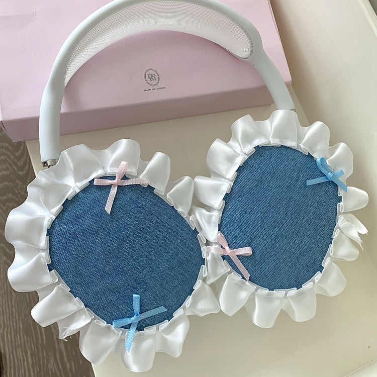 For Apple AirPods Max Headphones Lace Protective Case(Blue) - For AirPods Max by PMC Jewellery | Online Shopping South Africa | PMC Jewellery | Buy Now Pay Later Mobicred