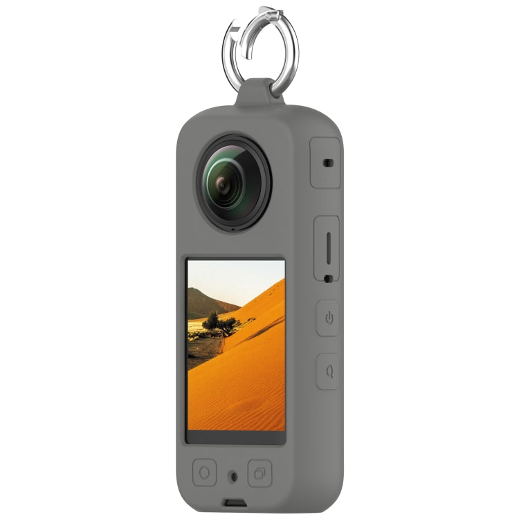 For Insta 360 X4 Portable Silicone Protective Case(Dark Grey) - Case & Bags by PMC TechLife | Online Shopping South Africa | PMC TechLife | Buy Now Pay Later Mobicred
