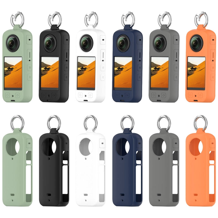 For Insta 360 X4 Portable Silicone Protective Case(Dark Grey) - Case & Bags by PMC TechLife | Online Shopping South Africa | PMC TechLife | Buy Now Pay Later Mobicred