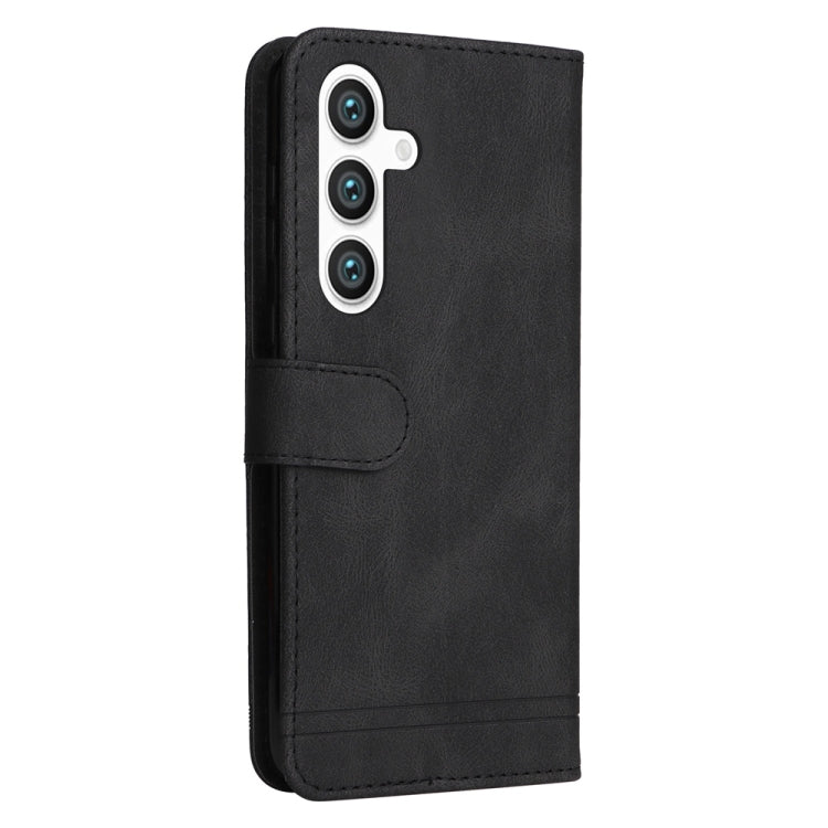 For Samsung Galaxy S25+ 5G Skin Feel Life Tree Metal Button Leather Phone Case(Black) - Galaxy S25+ 5G Cases by PMC Jewellery | Online Shopping South Africa | PMC Jewellery | Buy Now Pay Later Mobicred