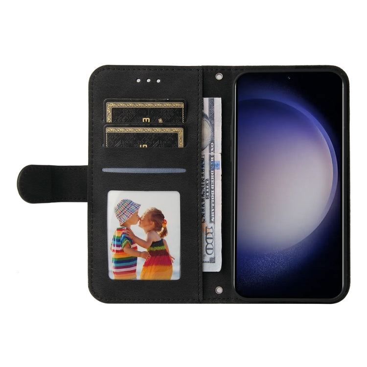For Samsung Galaxy S25+ 5G Skin Feel Life Tree Metal Button Leather Phone Case(Black) - Galaxy S25+ 5G Cases by PMC Jewellery | Online Shopping South Africa | PMC Jewellery | Buy Now Pay Later Mobicred