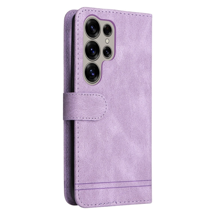 For Samsung Galaxy S25 Ultra 5G Skin Feel Life Tree Metal Button Leather Phone Case(Purple) - Galaxy S25 Ultra 5G Cases by PMC TechLife | Online Shopping South Africa | PMC TechLife | Buy Now Pay Later Mobicred