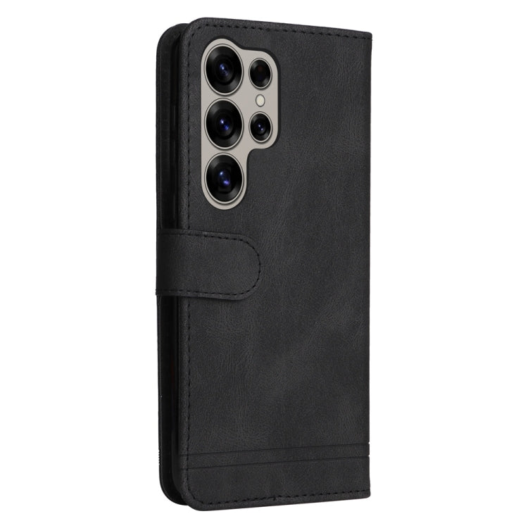 For Samsung Galaxy S25 Ultra 5G Skin Feel Life Tree Metal Button Leather Phone Case(Black) - Galaxy S25 Ultra 5G Cases by PMC TechLife | Online Shopping South Africa | PMC TechLife | Buy Now Pay Later Mobicred