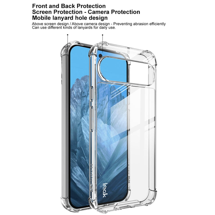 For Google Pixel 9 / Pixel 9 Pro IMAK Space Shield PC + TPU Airbag Shockproof Phone Case(Transparent) - Google Cases by imak | Online Shopping South Africa | PMC TechLife | Buy Now Pay Later Mobicred
