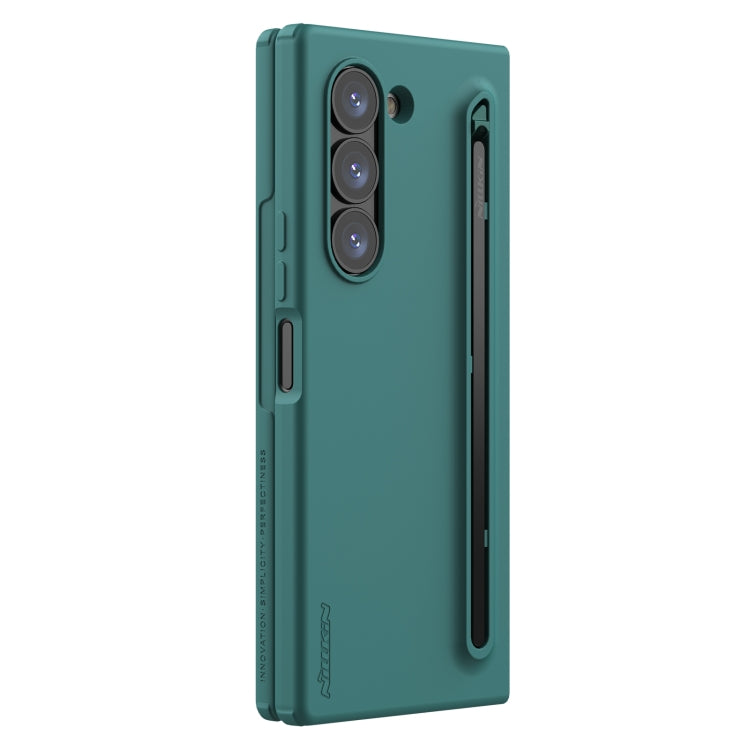 For Samsung Galaxy Z Fold6 5G NILLKIN Flex Pure PC + Liquid Silicone Phone Case with S Pen(Green) - free shipping - PMC Jewellery - Order now!
