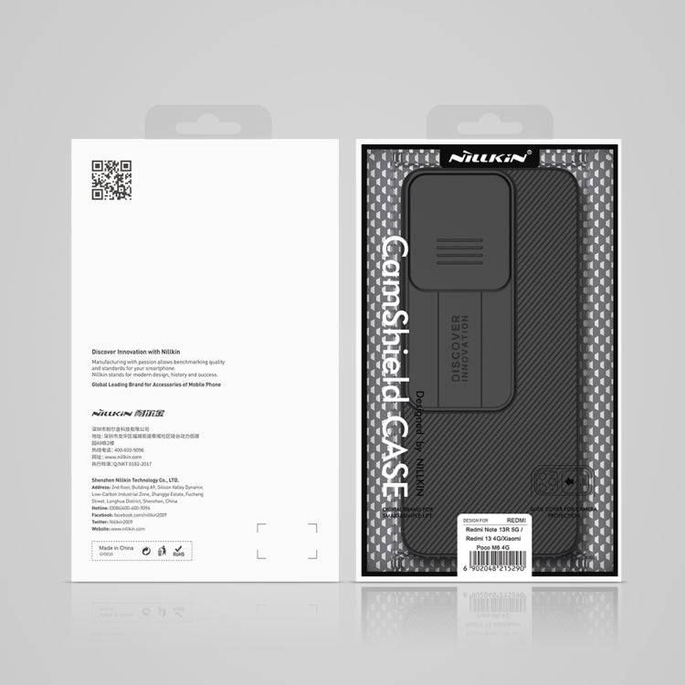 For Xiaomi Poco M6 4G NILLKIN Black Mirror Series Camshield PC Phone Case(Black) - free shipping - PMC Jewellery - Order now!