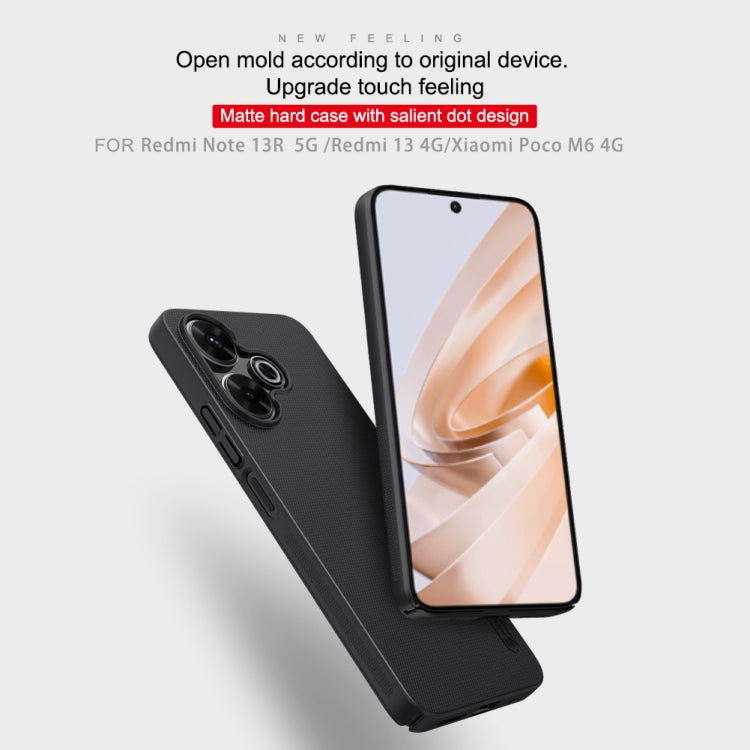 For Xiaomi Poco M6 4G NILLKIN Frosted PC Phone Case(Blue) - free shipping - PMC Jewellery - Order now!