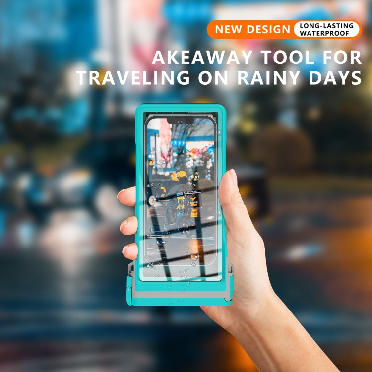 RedPepper 15m Depth Waterproof Phone Diving Pouch with Suction Cup(Grass Blue) - free shipping - PMC Jewellery - Order now!