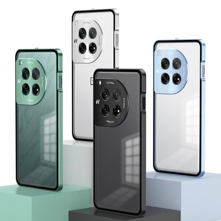 For OnePlus 13 Snap Buckle Single-sided Metal Frame Frosted Phone Case(Silver) - OnePlus Cases by PMC TechLife | Online Shopping South Africa | PMC TechLife | Buy Now Pay Later Mobicred