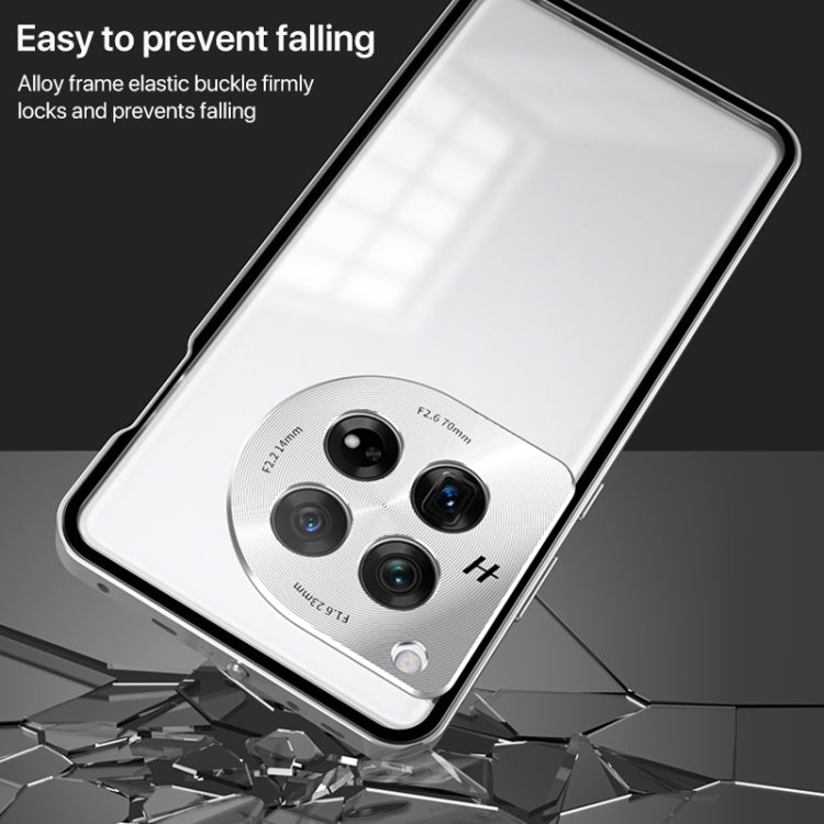 For OnePlus Ace 3 Pro Snap Buckle Single-sided Metal Frame Frosted Phone Case(Sierra Blue) - OnePlus Cases by PMC TechLife | Online Shopping South Africa | PMC TechLife | Buy Now Pay Later Mobicred