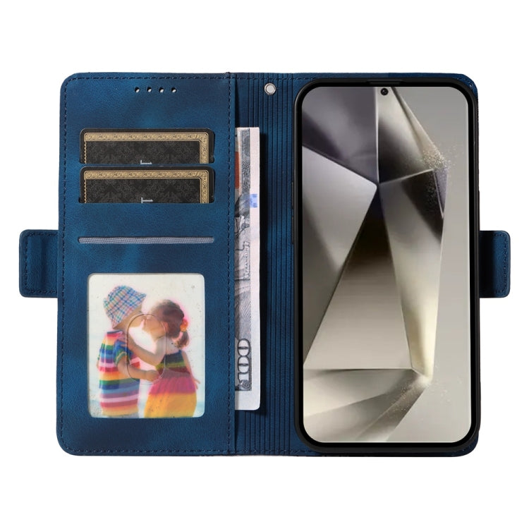 For Samsung Galaxy S25 Ultra 5G Embossed Rhombus Starry Leather Phone Case(Blue) - Galaxy S25 Ultra 5G Cases by PMC TechLife | Online Shopping South Africa | PMC TechLife | Buy Now Pay Later Mobicred