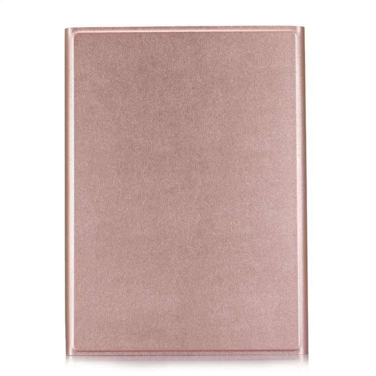 A500 For Samsung Galaxy Tab A7 T500/T505 10.4 inch 2020 Detachable Bluetooth Keyboard Ultrathin Horizontal Flip Leather Tablet Case with Holder & Elastic Band(Rose Gold) - Samsung Keyboard by PMC TechLife | Online Shopping South Africa | PMC TechLife | Buy Now Pay Later Mobicred