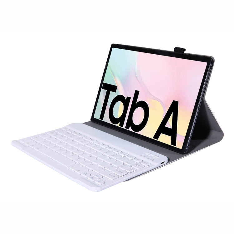 A500 For Samsung Galaxy Tab A7 T500/T505 10.4 inch 2020 Detachable Bluetooth Keyboard Ultrathin Horizontal Flip Leather Tablet Case with Holder & Elastic Band(Gold) - Samsung Keyboard by PMC TechLife | Online Shopping South Africa | PMC TechLife