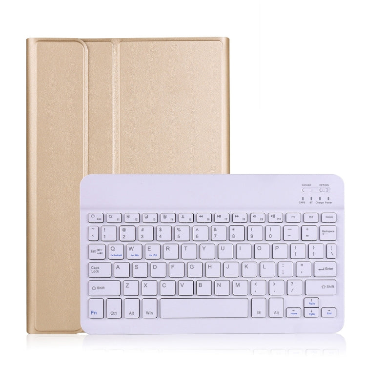 A870 For Samsung Galaxy Tab S7 T870/T875 11 inch Detachable Bluetooth Keyboard Ultrathin Horizontal Flip Leather Tablet Case with Holder & Elastic Band(Gold) - free shipping - PMC TechLife - Order now!