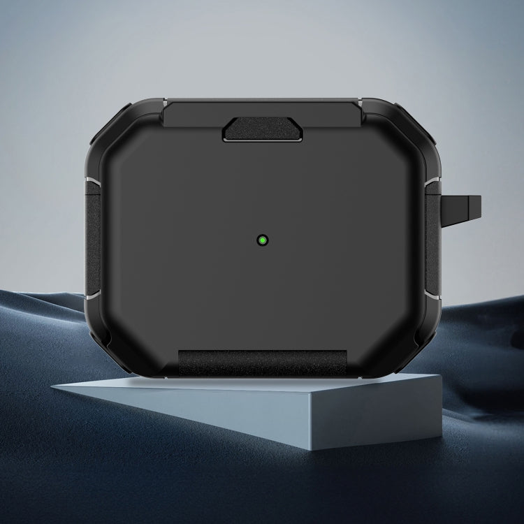 For AirPods Pro 2 Phone Holder Design Earbuds Box Protective Case(Black) - For AirPods Pro by PMC Jewellery | Online Shopping South Africa | PMC Jewellery | Buy Now Pay Later Mobicred