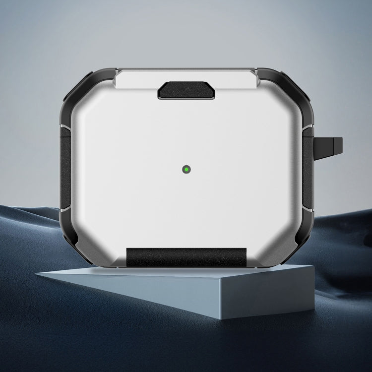 For AirPods Pro 2 Phone Holder Design Earbuds Box Protective Case(Silver) - For AirPods Pro 2 by PMC Jewellery | Online Shopping South Africa | PMC Jewellery | Buy Now Pay Later Mobicred