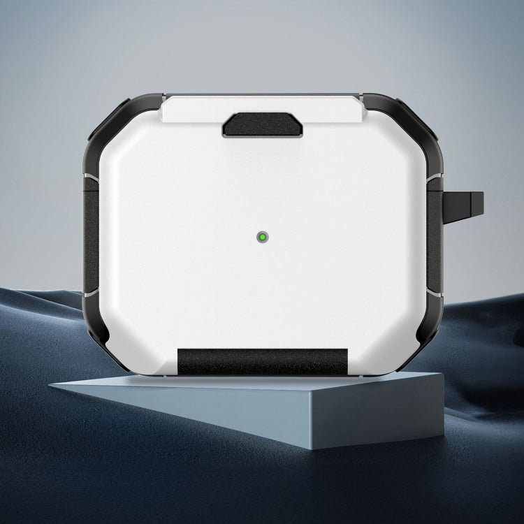 For AirPods Pro Phone Holder Design Earbuds Box Protective Case(White) - For AirPods Pro by PMC Jewellery | Online Shopping South Africa | PMC Jewellery | Buy Now Pay Later Mobicred