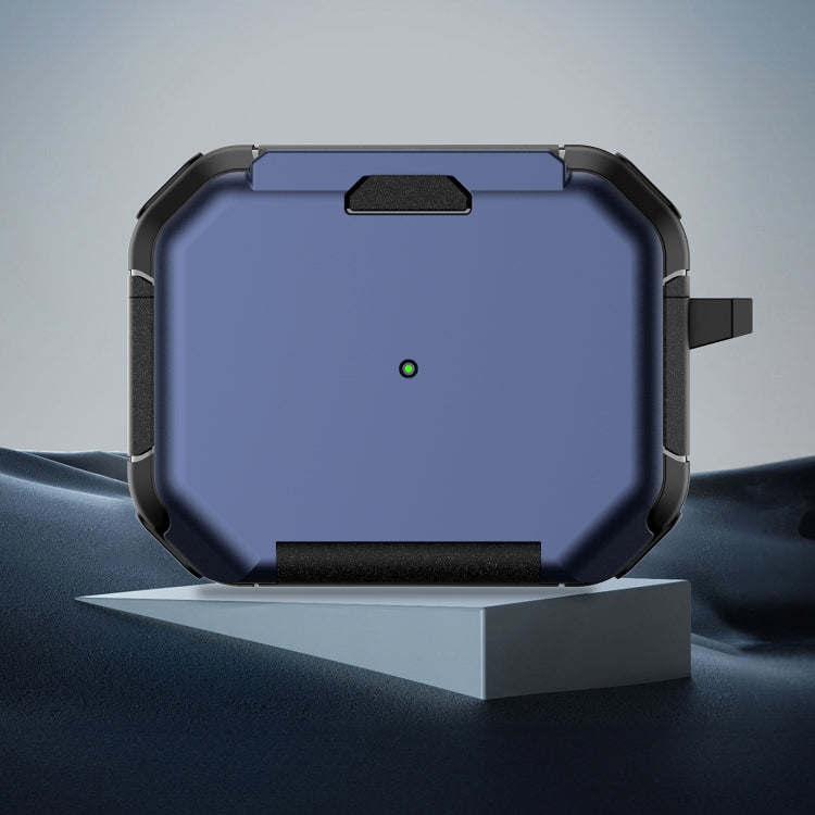 For AirPods Pro Phone Holder Design Earbuds Box Protective Case(Dark Blue) - For AirPods Pro by PMC Jewellery | Online Shopping South Africa | PMC Jewellery | Buy Now Pay Later Mobicred