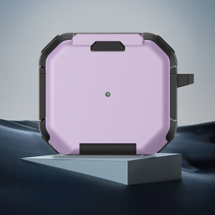 For AirPods 3 Phone Holder Design Earbuds Box Protective Case(Purple) - For AirPods 3 by PMC Jewellery | Online Shopping South Africa | PMC Jewellery | Buy Now Pay Later Mobicred