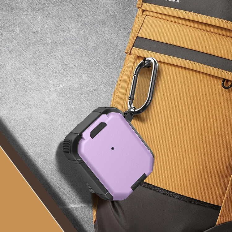 For AirPods 2 / 1 Phone Holder Design Earbuds Box Protective Case(Orange) - For AirPods 1/2 by PMC Jewellery | Online Shopping South Africa | PMC Jewellery | Buy Now Pay Later Mobicred