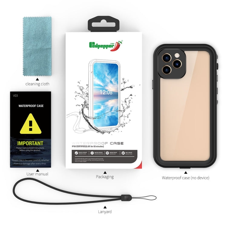 For iPhone 12 mini RedPepper Shockproof Scratchproof Dust-proof PC + TPU Protective Case(Black) - iPhone 12 mini Cases by RedPepper | Online Shopping South Africa | PMc TechLife | Buy Now Pay Later Mobicred