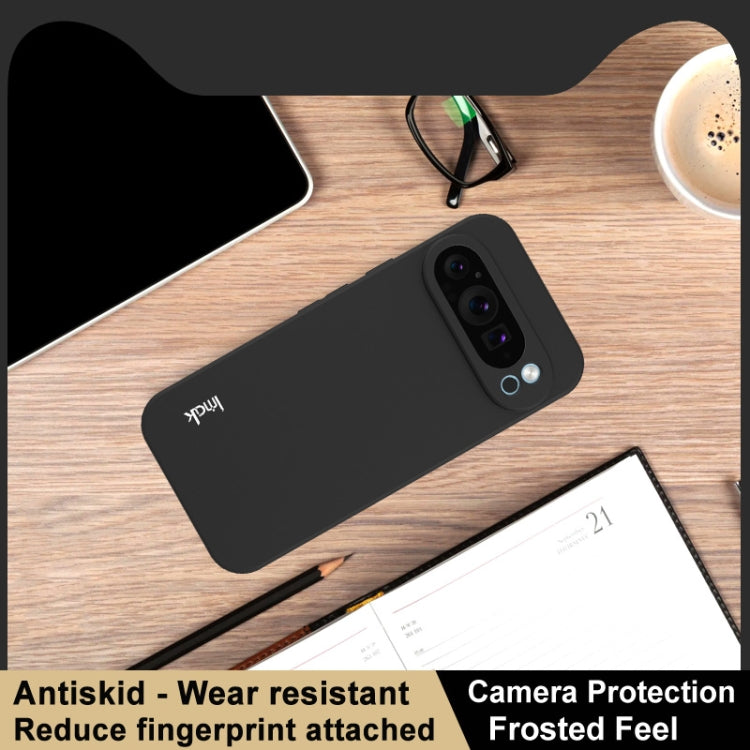 For Google Pixel 9 Pro XL IMAK UC-3 Series Shockproof Frosted TPU Phone Case(Black) - Google Cases by imak | Online Shopping South Africa | PMC TechLife | Buy Now Pay Later Mobicred